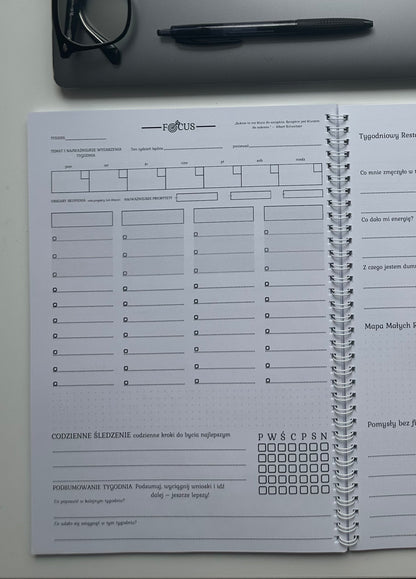 Focuspapers Planner do organizacji tygodnia